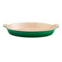 Le Creuset Heritage Stoneware 24-Ounce Oval Au Gratin Dish, Fennel