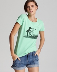 Patterson J. Kincaid collaborates with Disney to create this graphic tee, a playful addition to your summer line-up.