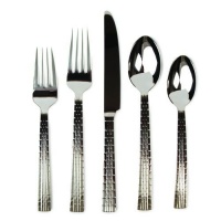 Lauren by Ralph Lauren Watchband Stainless Steel 18/10 Flatware; 5 Piece Place Setting