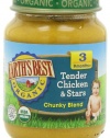 Earth's Best Third Foods, Tender Chicken and Stars, 6 Ounce (Pack of 12)