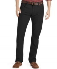 Super soft and stylishly slim, these twill jeans by Izod are sure to become your new favorite pair.