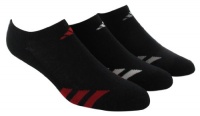 adidas Youth Striped 3-Pk No Show Sock