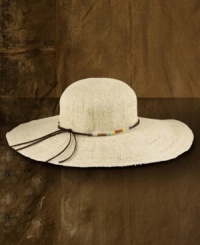 Topping off any look with a dose of boho style, this ultra-chic accessory from Denim & Supply Ralph Lauren is perfect under sunny skies with its woven straw construction and bold floppy brim.