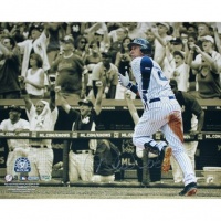 Derek Jeter 3000th Hit Running Horizontal Sepia Tone 16x20 Photo (MLB Auth) - Steiner Sports Certified