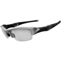 Oakley Flak Jacket Adult Asian Fit Sport Casual Sunglasses/Eyewear - Color: Silver/Titanium Clear, Size: One Size Fits All