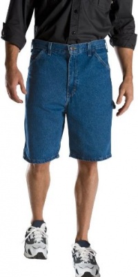 Dickies Men's 9 1/2 Inch Inseam Relaxed Fit Carpenter Short, Stone Washed Indigo Blue, 36