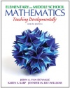 Elementary and Middle School Mathematics: Teaching Developmentally (8th Edition) (Teaching Student-Centered Mathematics Series)