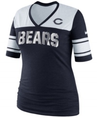 Game on! Make it known Chicago Bears fans mean business with this NFL t-shirt from Nike.