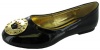 Christian Audigier Chloe Patent Leather Flats Shoes