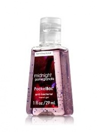 Bath & Body Works Original Midnight Pomegranate PocketBac Deep Cleansing Anti-Bacterial Hand Gel 1 oz (29 ml)