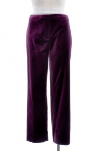 Calvin Klein  The Gramercy Paramour Purple Velveteen Cropped Narrow Leg Trouser Pant 8P