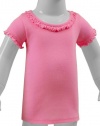 Kavio! Infants Sunflower Short Sleeve Top - Bubblegum Pink - 6M