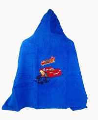 Disney Cars Hooded Towel 100% Cotton - Lightning McQueen