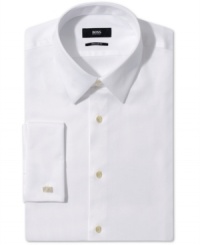 Build around the basics starting with this handsome BOSS tuxedo shirt from Hugo Boss.