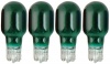 Moonrays 11692 4-Watt Wedge Base Light Bulbs, 4 Pack, Green