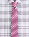 A handsome look woven with bold stripes in fine Italian silk.SilkAbout 2¼ wideDry cleanMade in Italy