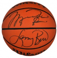 Michael Jordan & Larry Bird Signed Basketball - Steiner Sports Certified - Autographed Basketballs