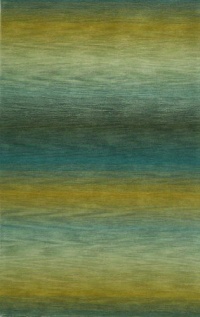 Ombre Ocean Stripes Rug Rug Size: 5' x 8'