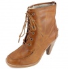 Kors Michael Kors Women's Lesly Camel Leather Lace Up Boot - 10 M US