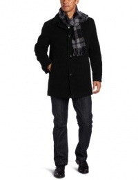 London Fog Men's Barrington Car Coat with Scarf