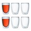 Bodum Pavina Double-Wall Insulated 12-Ounce Glasses, Set of 6