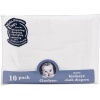 Gerber Birdseye 10 Count Flatfold Cloth Diapers, White