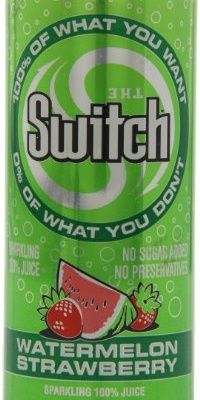 The Switch Sparkling Juice, Watermelon Strawberry, 8-Ounce Cans (Pack of 24)