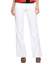 Casual elegance reigns on these wide leg trousers from XOXO! Looks great when paired with heels and a color-rich blouse!