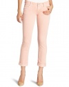 Hudson Women's Bacara Cuffed Crop Jean, Peach Stripe, 28