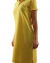 Ralph Lauren Sport Women's Small Pony Mesh Yellow Dress with Polo Collar-Medium