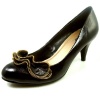 Qupid Orsen-246 Black Ruffle High Heel Pump Shoes, Size: 6.5 (M) US [Apparel]