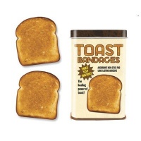 TOAST Sterile BANDAGES novelty gift gag first-aid kitchen travel