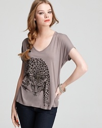 Lauren Moshi Tee - April Tiger Graphic