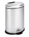 Honey-Can-Do TRS-01447 Oval Stainless Steel Step Can, 12-Liter