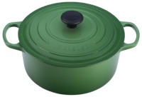 Le Creuset Signature Enameled Cast-Iron 5-1/2-Quart Round French Oven, Fennel