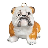 A lovely gift for any Bulldog owner, the Pet Set dog ornaments from Joy to the World are endorsed by Betty White to benefit Morris Animal Foundation. Each hand painted ornament is packed individually in its own black lacquered box.