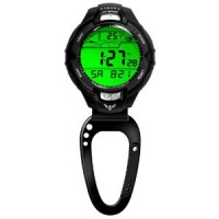 Dakota Watches 7544-8 UV/Temp Sensor Clip, Black Bezel, Carabineer Clip