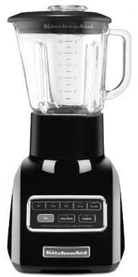 KitchenAid 5-Speed Blender with 48-Ounce Glass and 24-Ounce Accessory Jar, Onyx Black