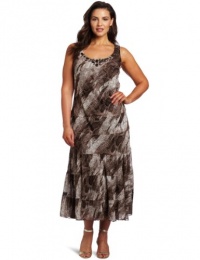 Jessica Howard Women's Plus-Size Exotic Maxi Dress