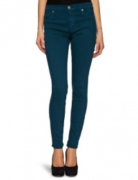 Hudson Women's Nico Midrise Super Skinny Jean, Emerald, 30