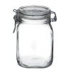 Bormioli Rocco Fido Round Clear Jar, 33-3/4-Ounce