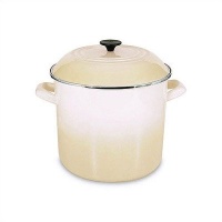 Le Creuset Enamel-on-Steel 6-Quart Covered Stockpot, Dune