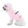 splendid Hooded (Hoody) T-Shirt with pocket for your Dog or Cat Size XS Lt Pink