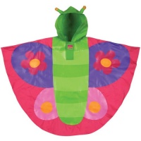 Stephen Joseph  Girl's Rain Poncho, Butterfly, One Size