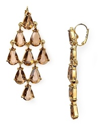 Going somewhere? Don't get dressed for any evening affair without these Carolee teardrop chandelier earrings for a dazzling finish.