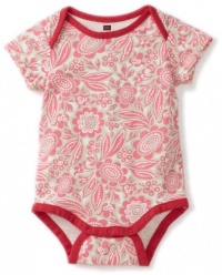 Tea Collection Baby-Girls Infant Botanic Garden Bodysuit, Neon Pink, Small