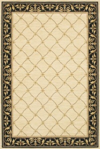 Sierra Mar Marielouise Ivory/Black Rug Size: Runner 2'5 x 12'