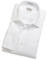 EAGLE Men's 100% Cotton Twill Non Iron Long Sleeve Dress Shirt