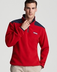 This-color block pullover from Vineyard Vines lends a timeless layer in warm fleece.