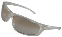 Calvin Klein CK 3026/S Sunglasses, Crystal Frame/ Grey Smoke Lenses/ Fade Silver-Gold Flash